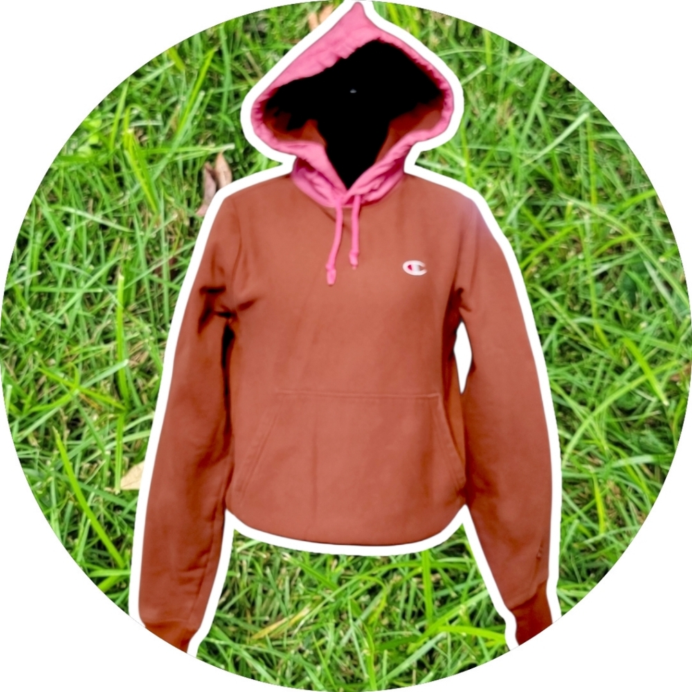 Champion Brown and Pink Hoodie